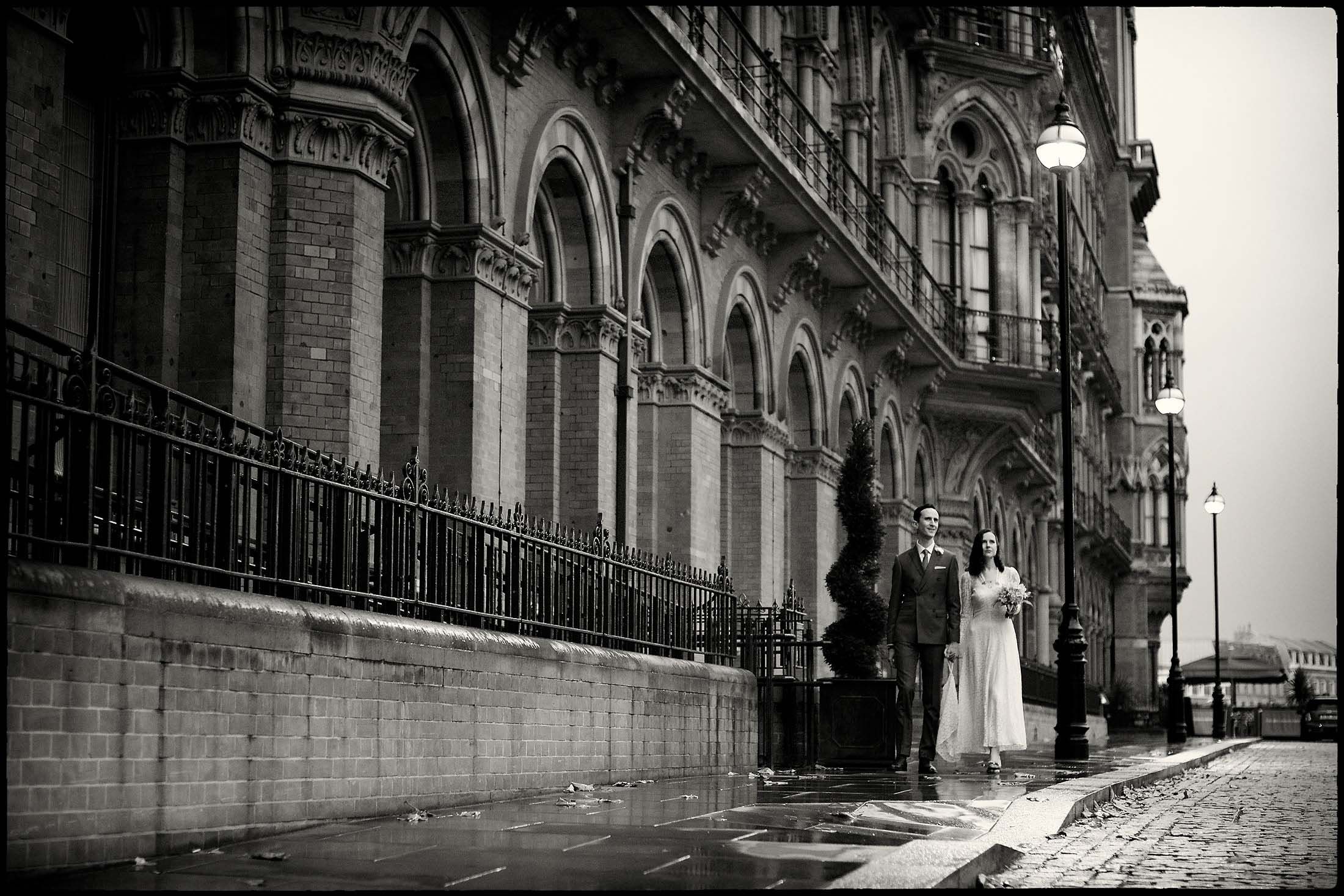 Bride and Groom Portrait in London